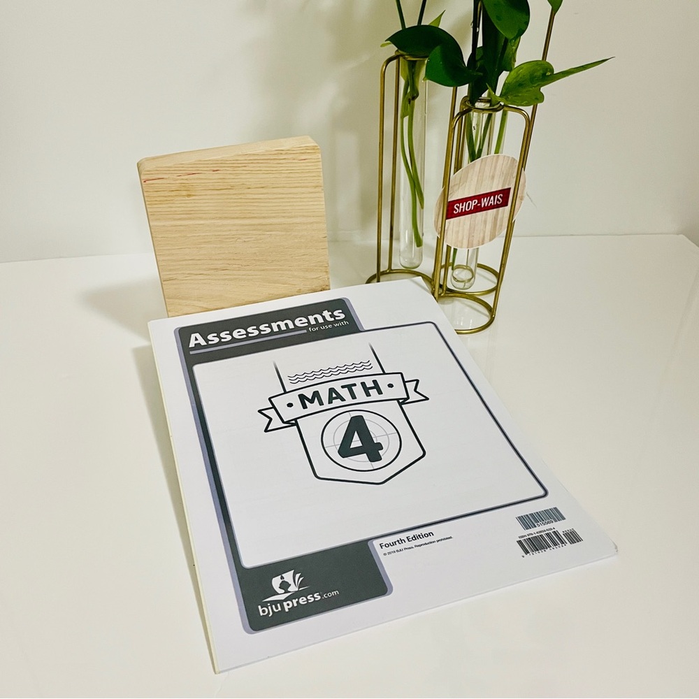BJU Press Grade 4 Homeschool Math 4 Assessment